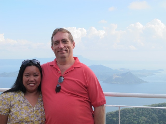 Taal Volcano on the background. Taken in Tagaytay, Philippines on January 2012. 
